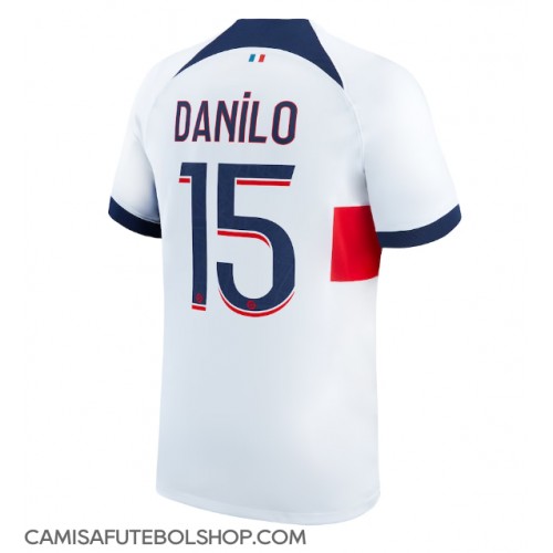 Camisa de time de futebol Paris Saint-Germain Danilo Pereira #15 Replicas 2º Equipamento 2023-24 Manga Curta